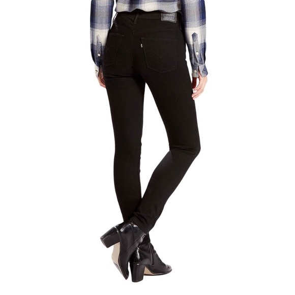 Top 57+ imagen levi’s slimming skinny black jeans